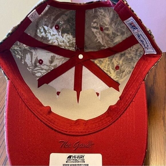 University Of Arkansas Razorbacks Baseball Hat Cap Bar The Game Camo NWT - Picture 5 of 6